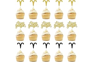 Aries Season Cupcake Toppers, Aries Birthday Decorations