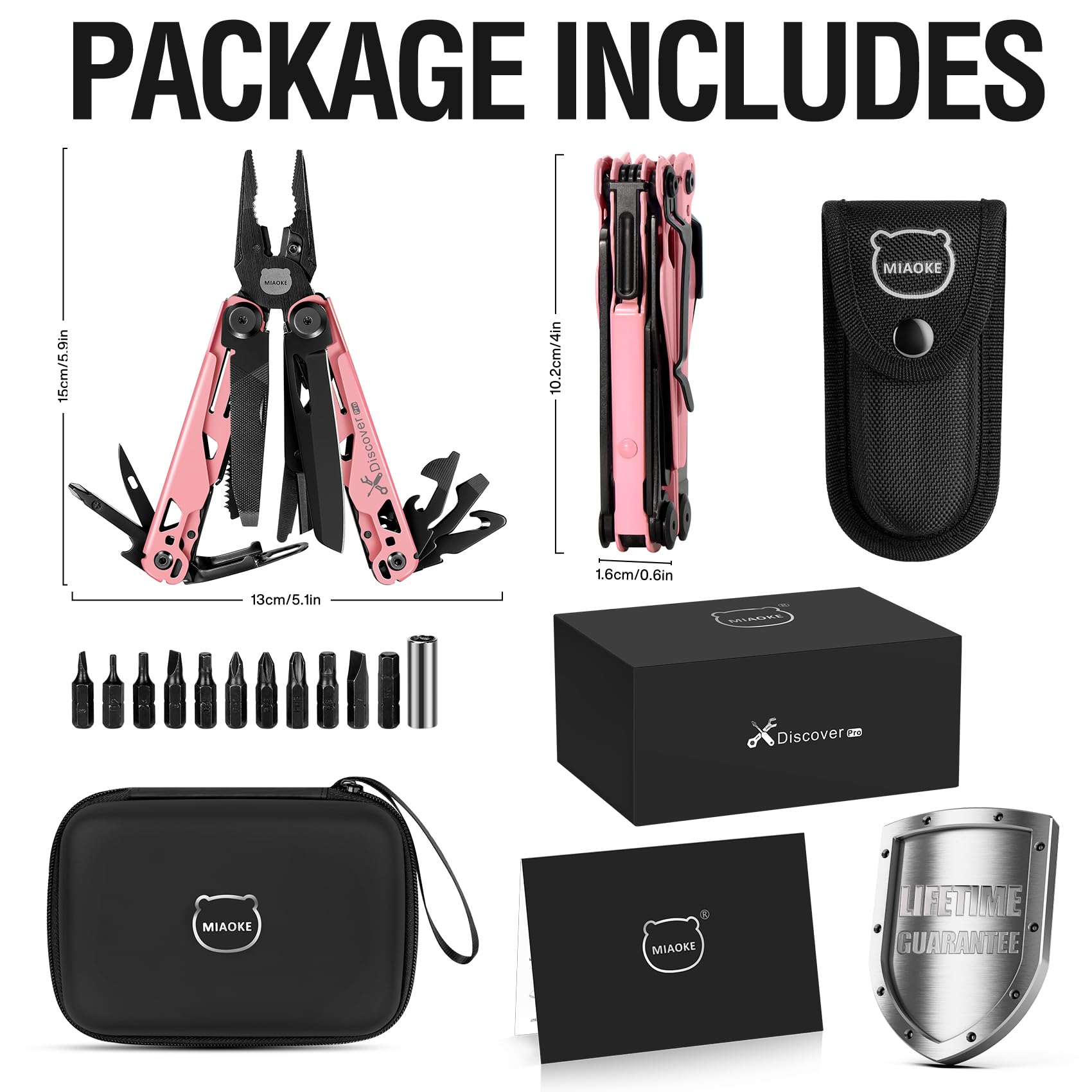 Multitool 23 w 1 z pudełkiem prezentowym Premium, śrubokręty, piły, śrubokręty, otwieracze do butelek, szczypce, nóż kempingowy, fajne gadżety dla mężczyzn, najlepszy prezent dla chłopaka, syna