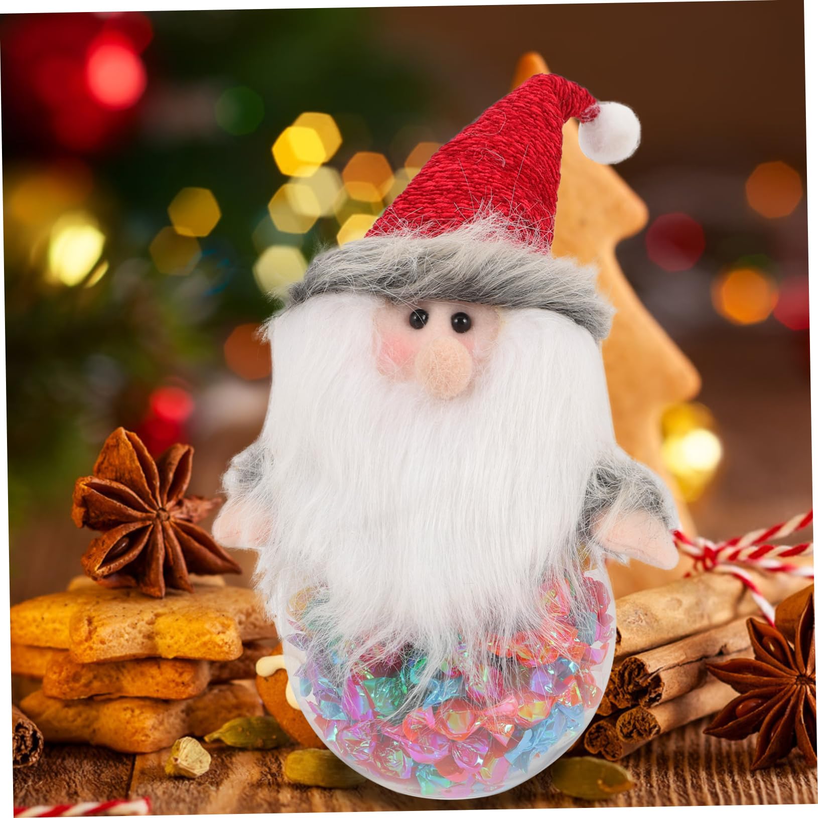 NUOBESTY 3pezzi Scatola Decorativa Natale Forma Natale Contenitore Trasparente Per Caramelle e Dolciumi Perfetta Per Feste e Celebrazioni Natalizie