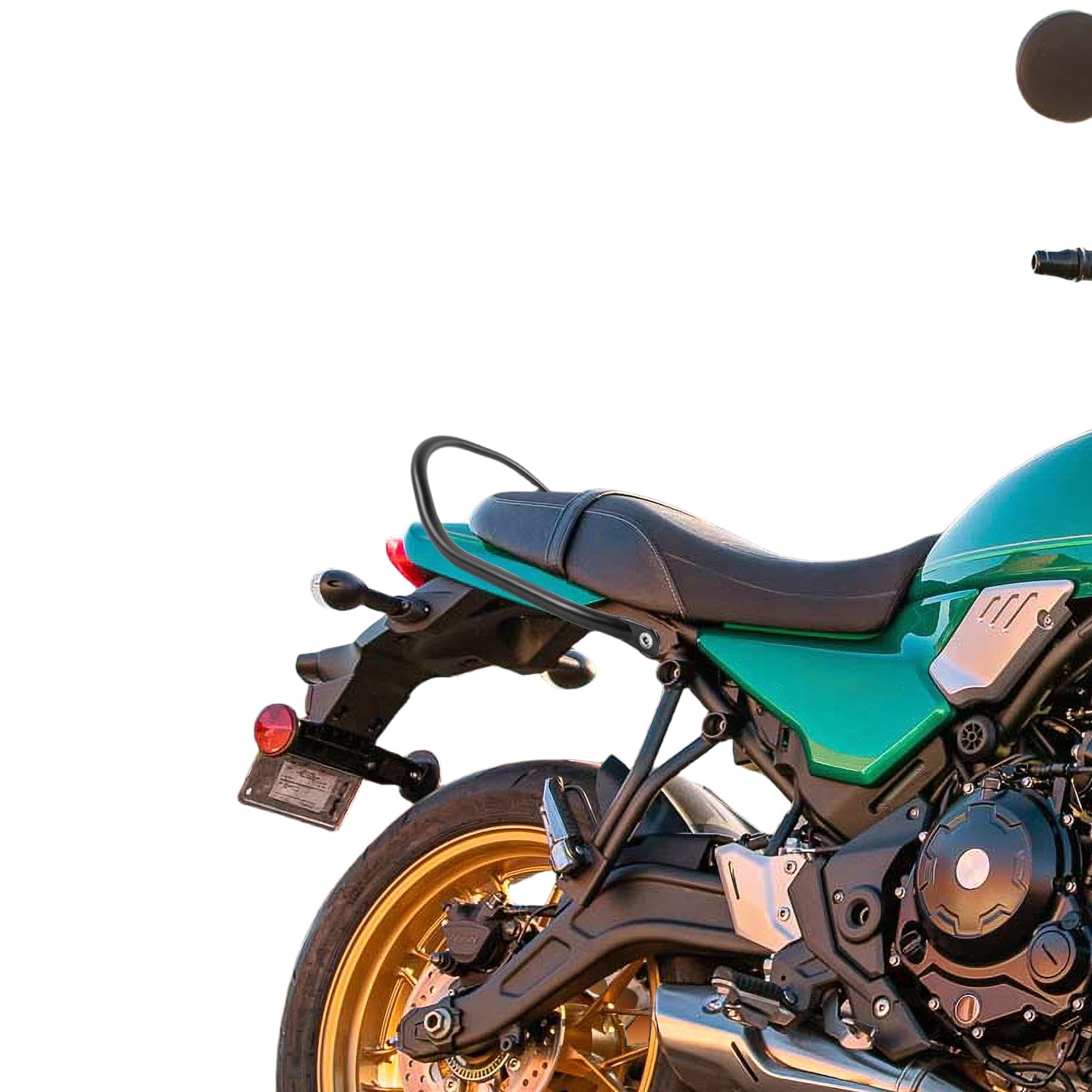 Barra de Agarre Trasera para Pasajero de Motocicleta Z650RS Kit de reposabrazos de manija de riel de Mano Trasera Compatible con K-awasaki Z 650 RS Z-650-RS Z650 RS 2021-2024(Negro)