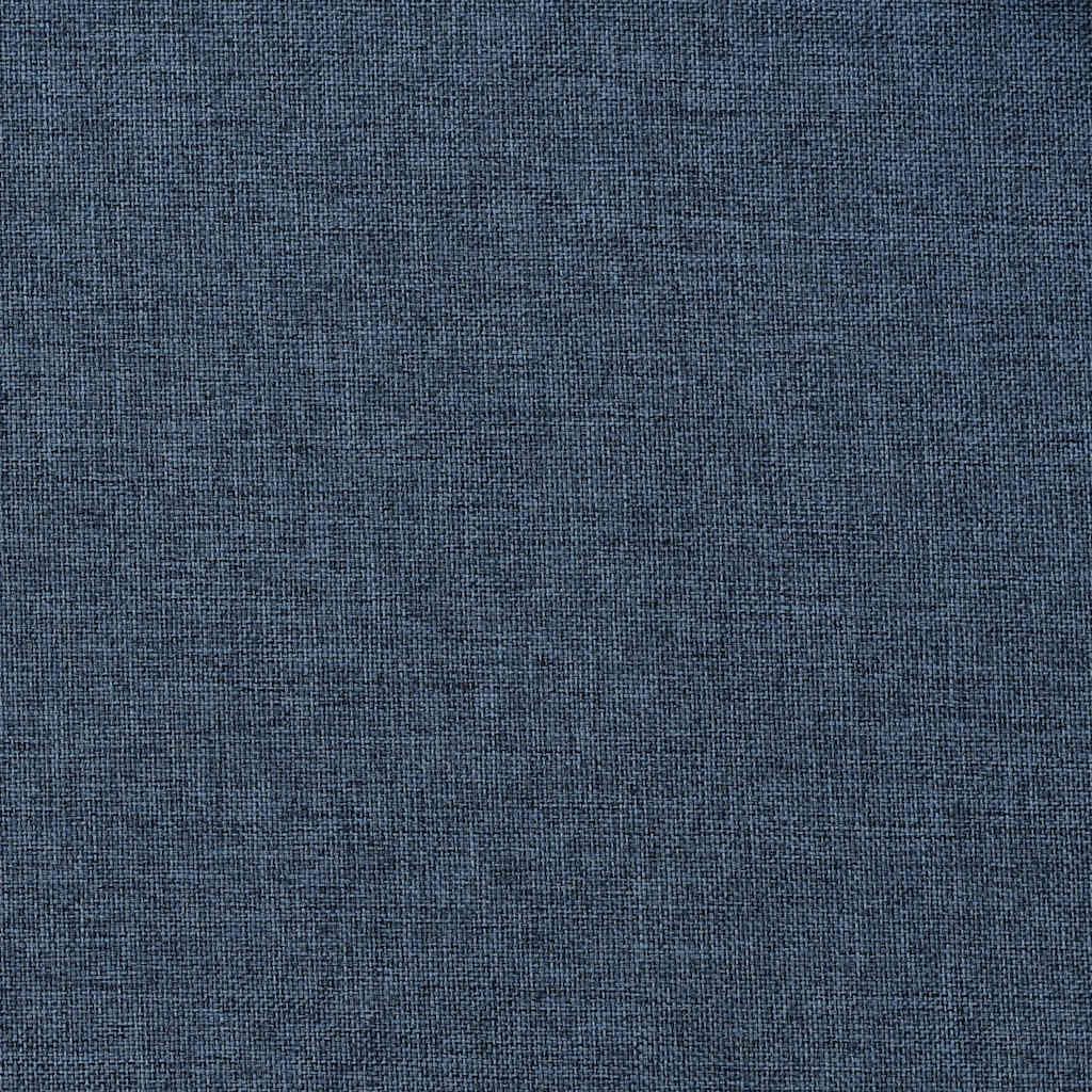 Zasłona zaciemniająca na przelotkach, o wyglądzie lnu, niebieska, 290 x 245 cm, w 100% z poliestru, do salonu, sypialni, kuchni, ochrona przed wzrokiem i słońcem, można prać w pralce, 12 oczek