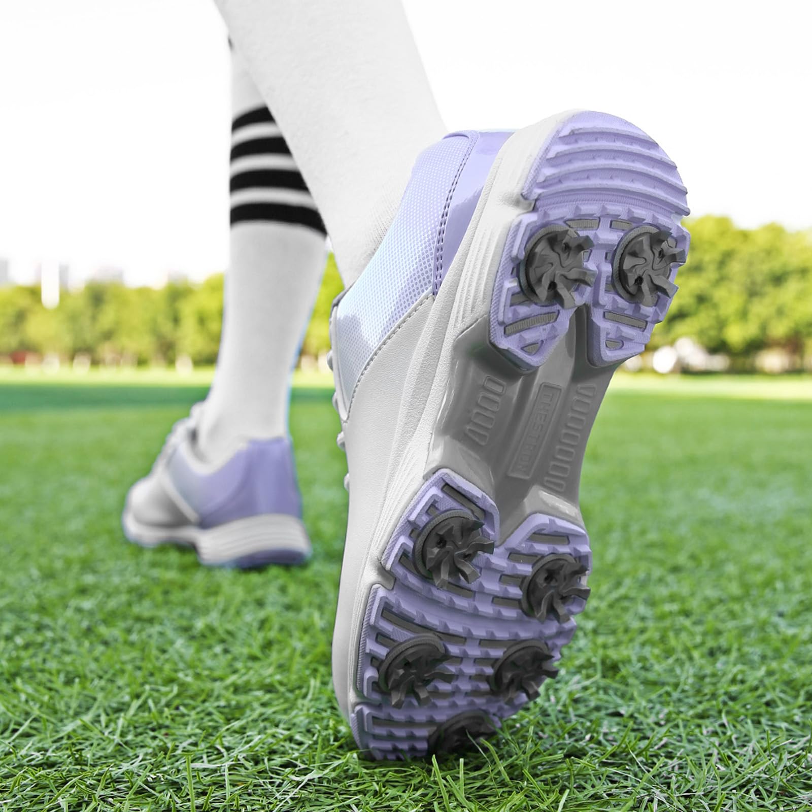 Donna Scarpe da Golf, Impermeabili Leggere per Stivali da Golf con Punte, Scarpe da Golf Femmina Antiscivolo per Allenamento Taglie 36-43