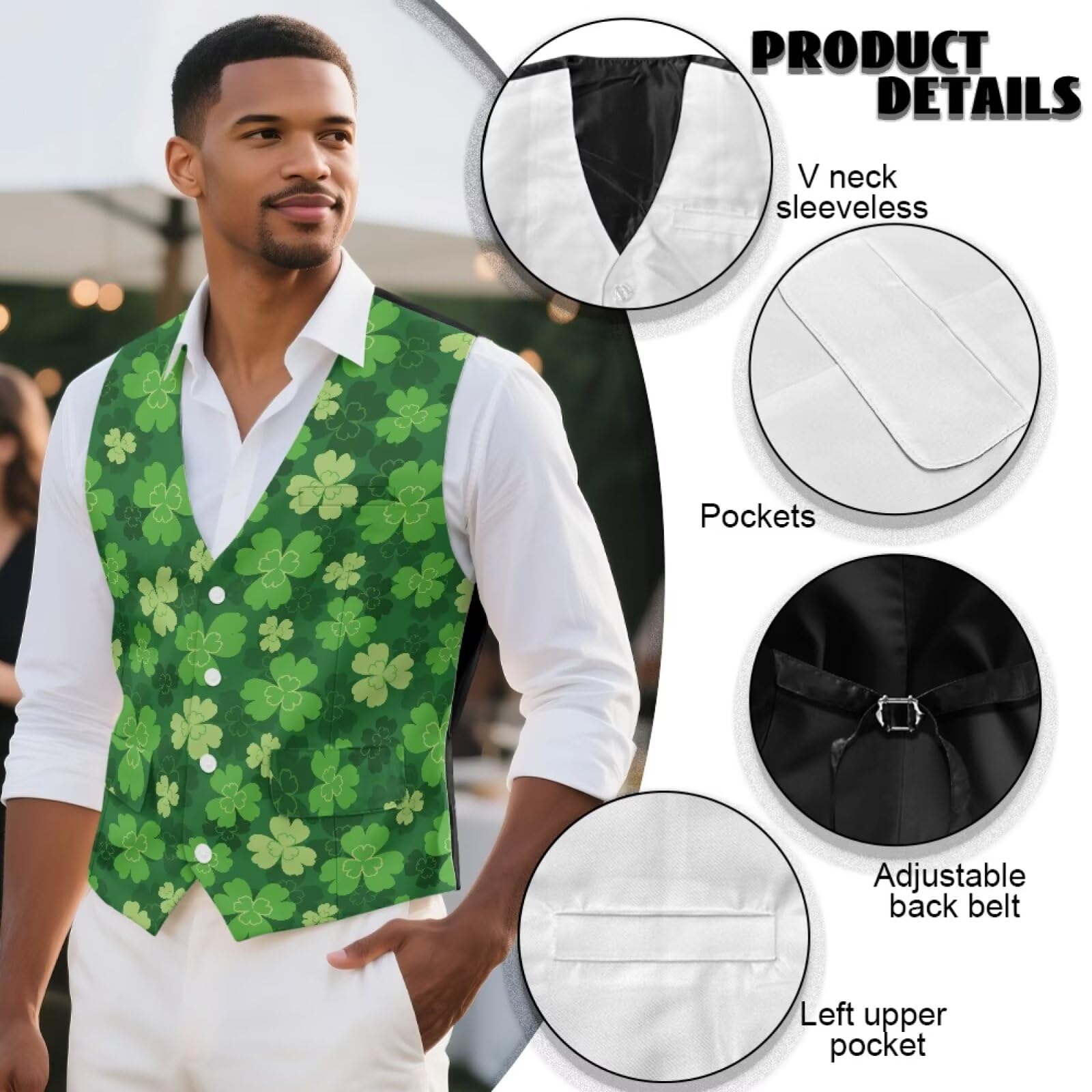 Chaleco de traje para hombre para el día de San Valentín, chaleco ligero para esmoquin, ajuste entallado