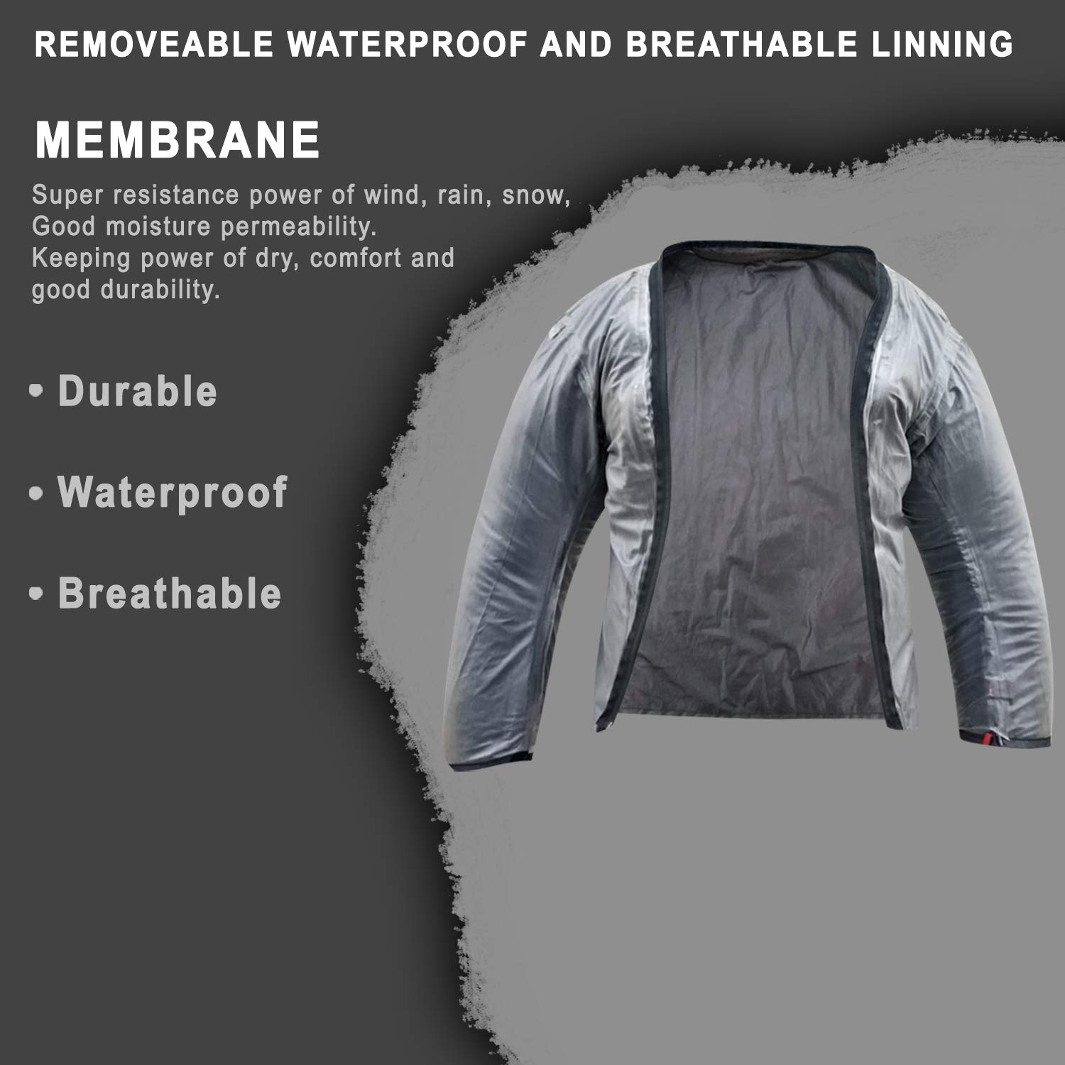 4 City | Chaqueta Moto Hombre con Protecciones - Chaqueta Impermeable Transpirable con Ventilación - Ropa de Motociclista - Chaqueta Motera Hombre