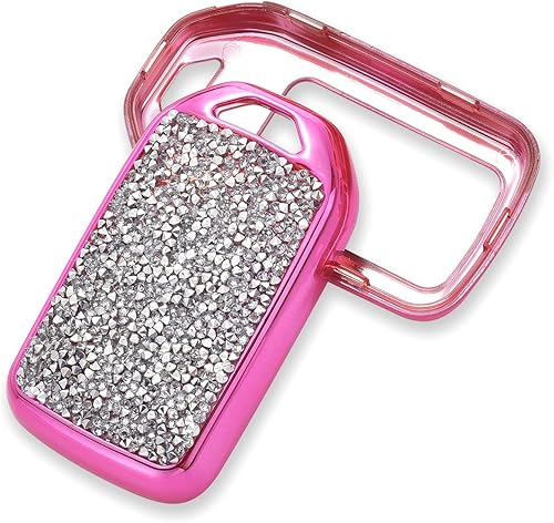 Miniatura 3 de Royalfox TM - Funda para llave inteligente con cristales de diamantes 3D brillantes en 3D para Honda Jade HR-V CR-V Accord Crider Vezel Civic Greiz