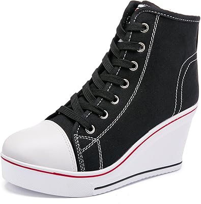 high heel tennis shoes wedge