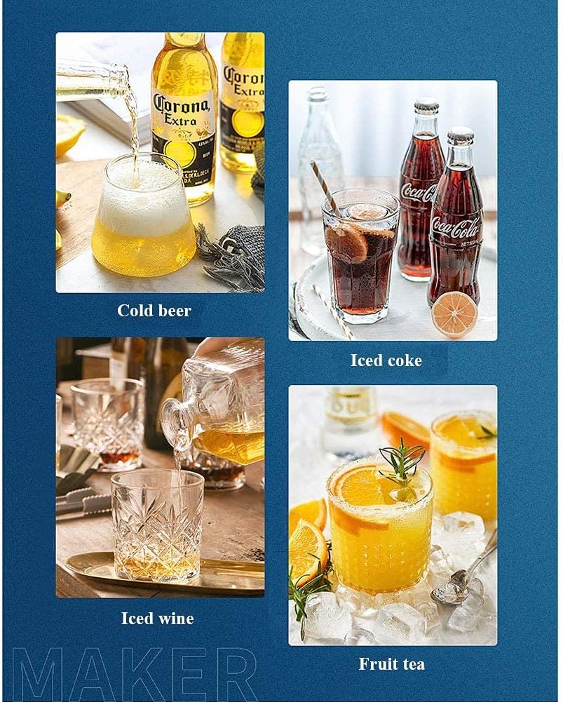 Ice Cube Maker 25kg Ice in 24 Hrs with Transparent Window Machine Ice Cubes in 12Mins Self-Clean Function ()