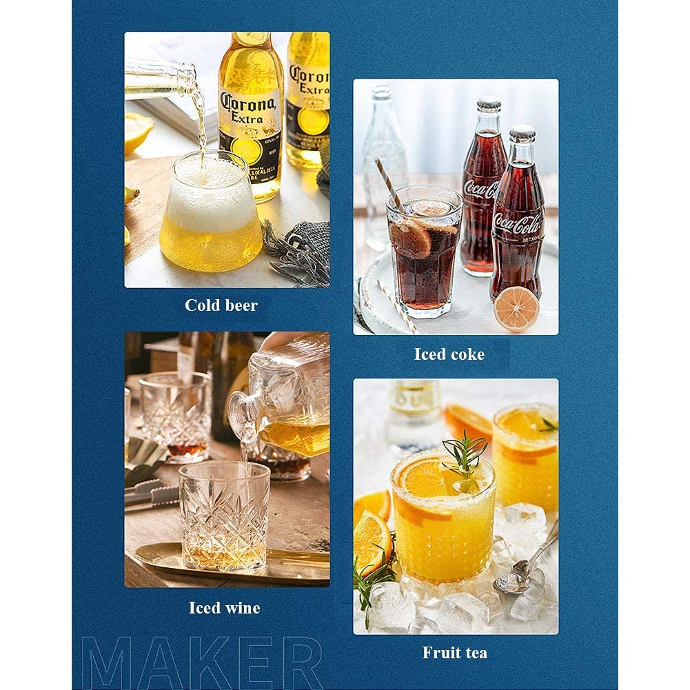 Ice Cube Maker 25kg Ice in 24 Hrs with Transparent Window Machine Ice Cubes in 12Mins Self-Clean Function (Access to Bottled Water) (Manual Water Inlet) ()