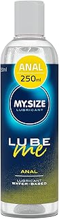MY.SIZE Lube Me Premium Lubrifiant Anal 250 ml I Extra visqueux I en gel adapté aux jouets et aux préservatifs en latex I lubrification à base d'eau