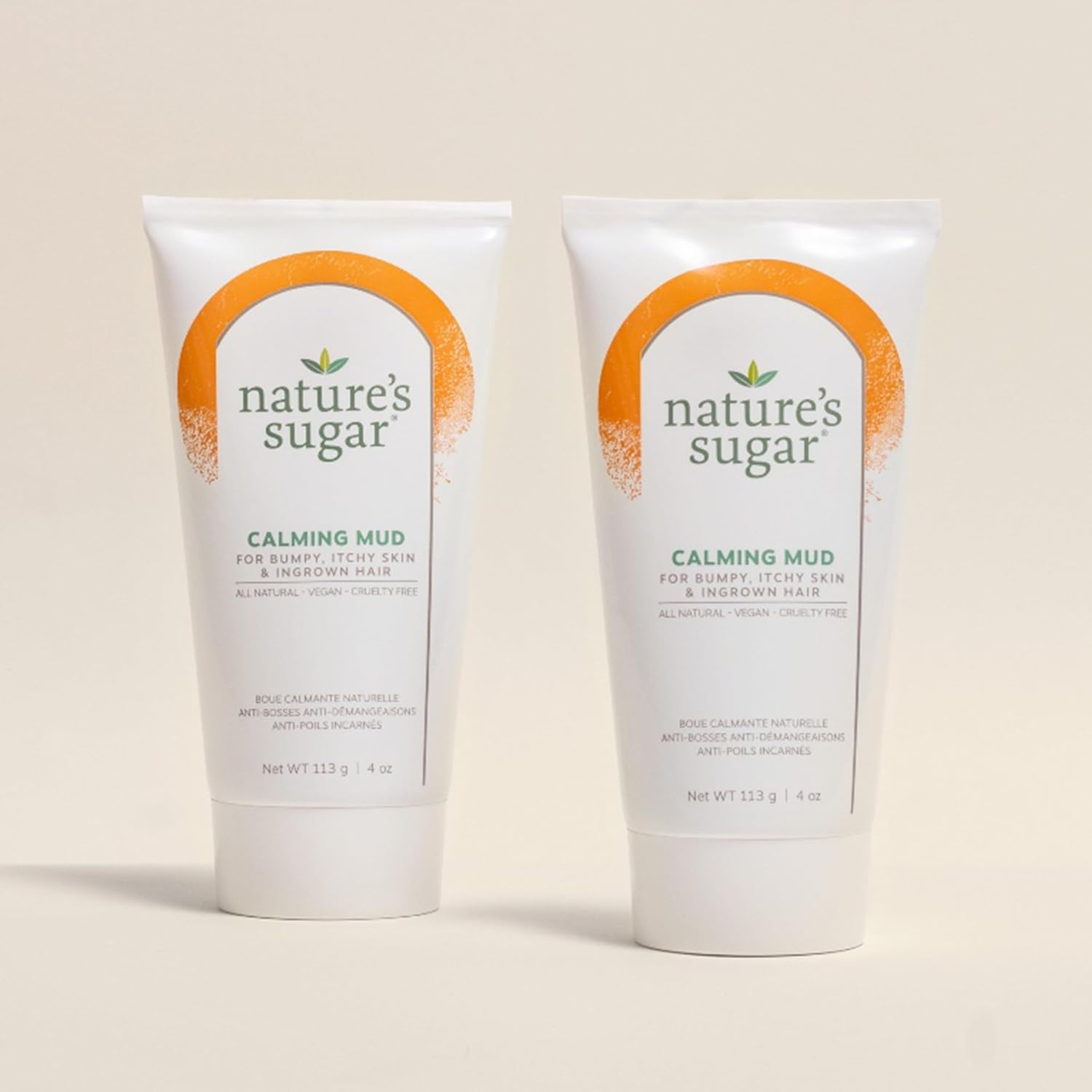 Nature's Sugar Calming Mud Mask – Deep Pore Cleansing Clay Mask for Face & Body – Detox Skincare for Ingrown Hair Relief, Blackheads & Sensitive Skin – Purifying Hungarian Mud Treatment – 113g/4oz