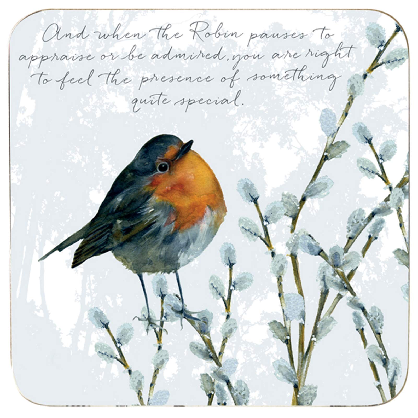Little Dog Laughed Robin Redbreast Coaster And when the Robin pause to appraise or be admired