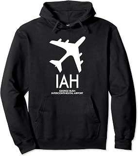 IAH George Bush Intercontinental AIRPORT CODE TEXAS USA Pullover Hoodie
