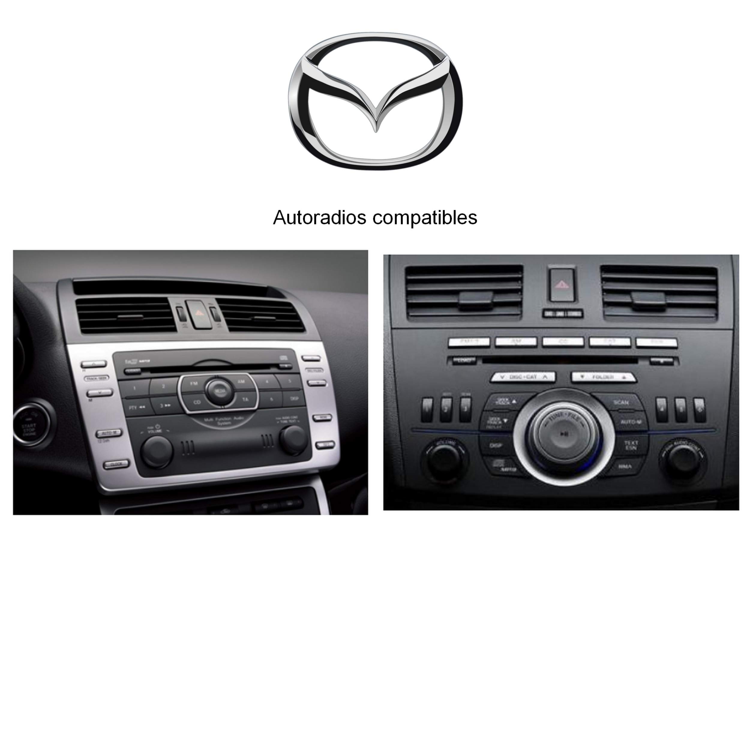 Interfejs USB MP3 FLAC - Auxiliary do samochodu Mazda | ładowarka | gniazdo jack | niewidoczna obudowa podtynkowa | akcesoria samochodowe | gniazdo adaptera USB