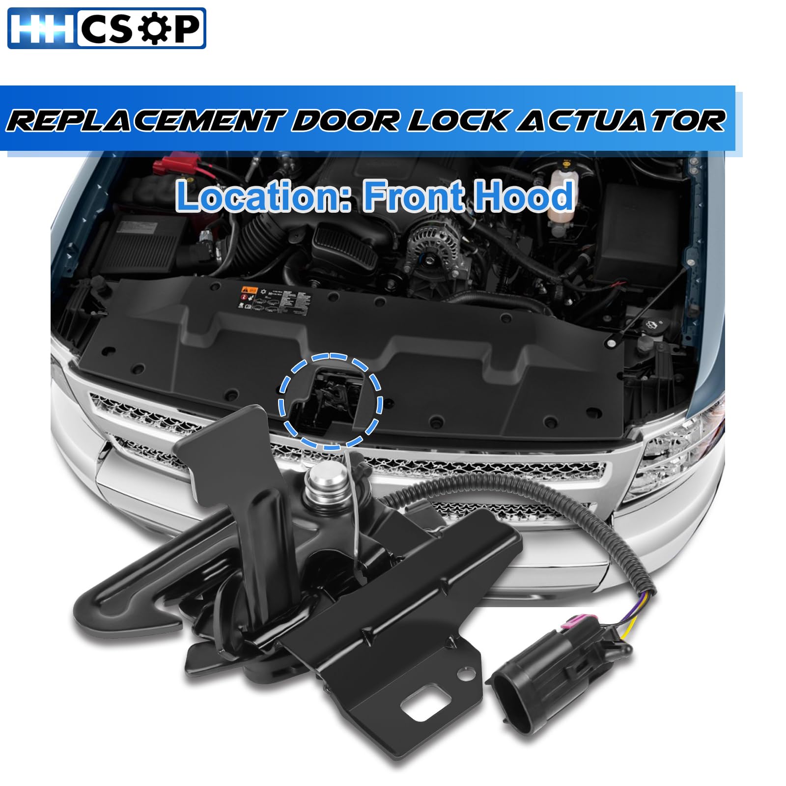 Hood Release Handle Lever For Chevy Silverado, GMC Sierra, Cadillac Escalade 2007-2014 (No Cable)