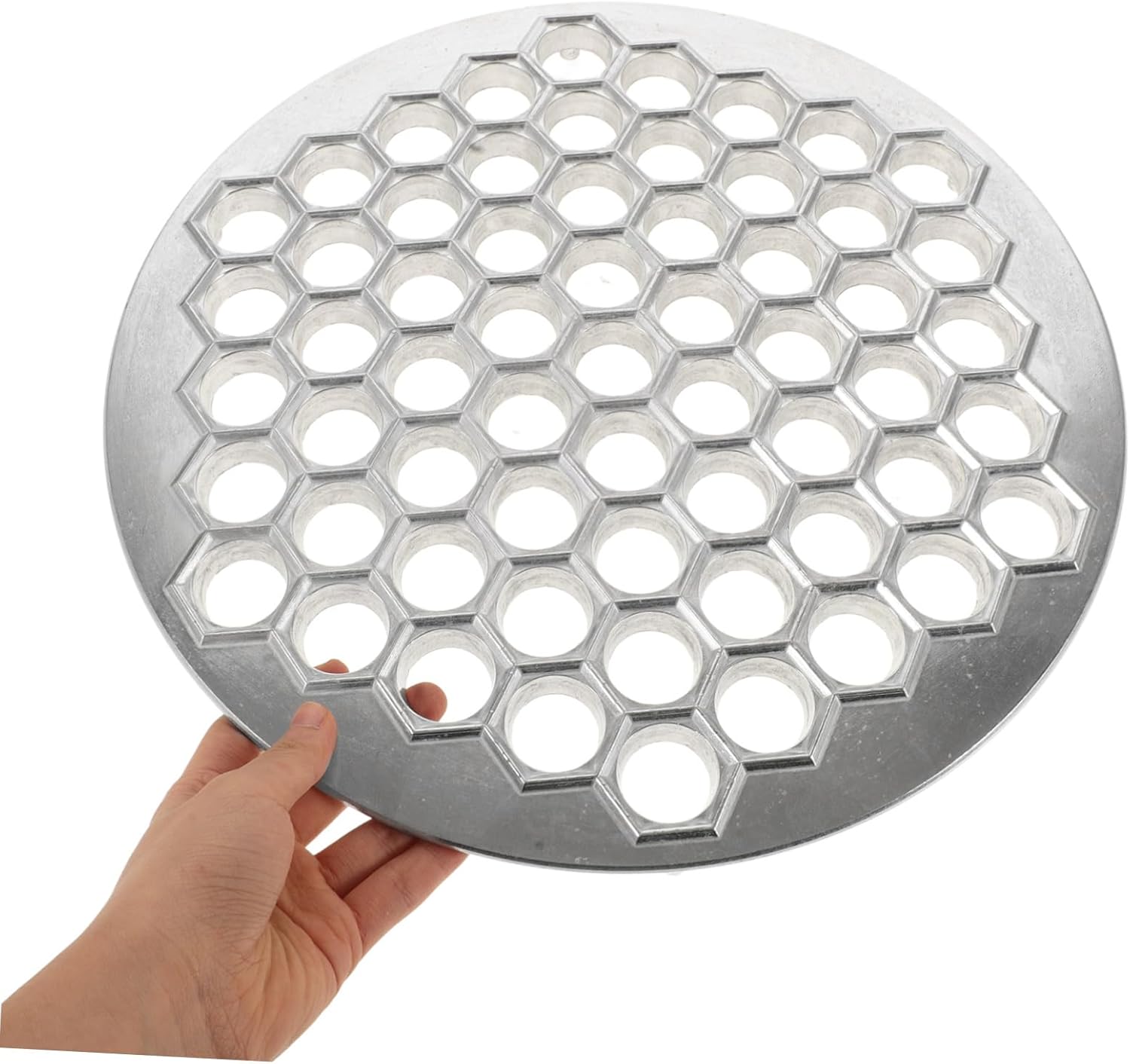 Luxshiny 61hole Maker Kitchen Russian Dumpling Mold Reusable Food Making Tool for Effortless Dumplings Aluminum Alloy Ravioli Maker Convenient Kitchen Gadget for Home Chefs