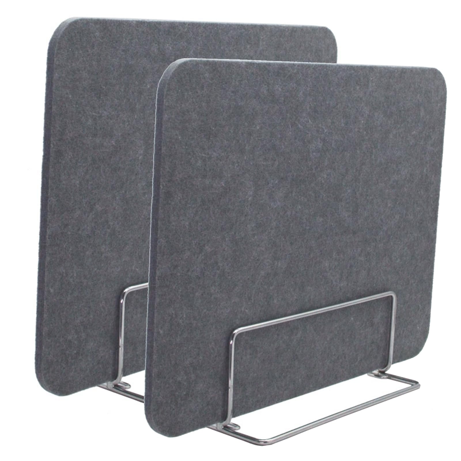 HJYCLFAZU Acoustic Desk Divider 40x90cm Soundproof Partition with Rounded Corners Easy Installation Ideal for Home & Office Gray Workspace Privacy Screen