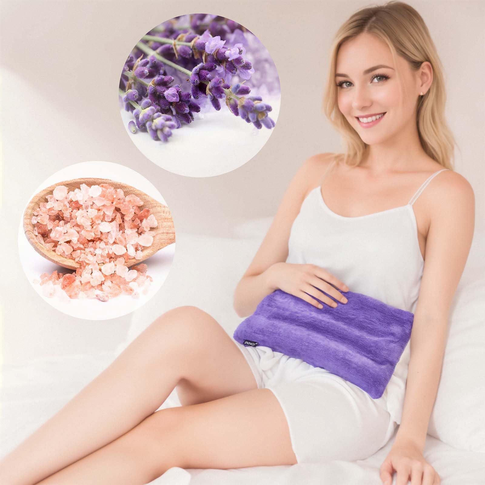 Inngi Lavender Heating Pad Microwavable, Lavender & Pink