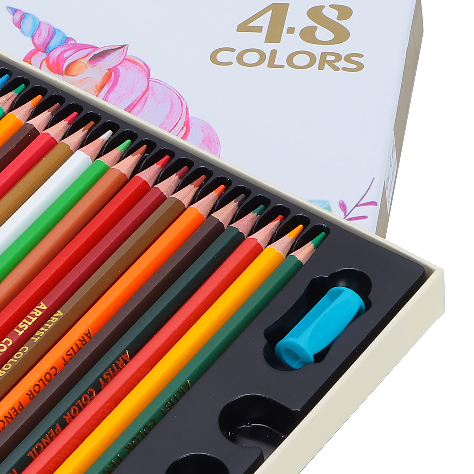 Amazon | パステルカラー色鉛筆セット、アーティスト用オイルパステル