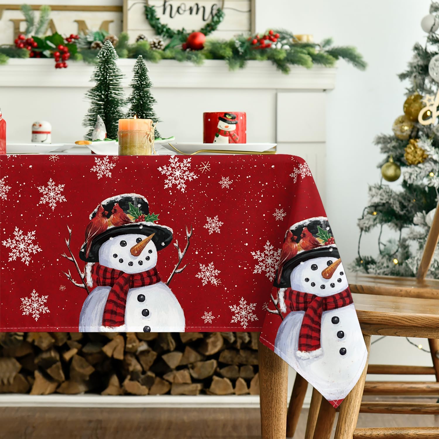 Artoid Mode Schneeflocken Bäume Weihnachten Tischd Produktbild-Vorschau 2