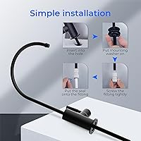 Vista 6 de Waterdrop Filtered Water Faucet for Kitchen Sink, Reverse Osmosis, Stainless Steel, Black