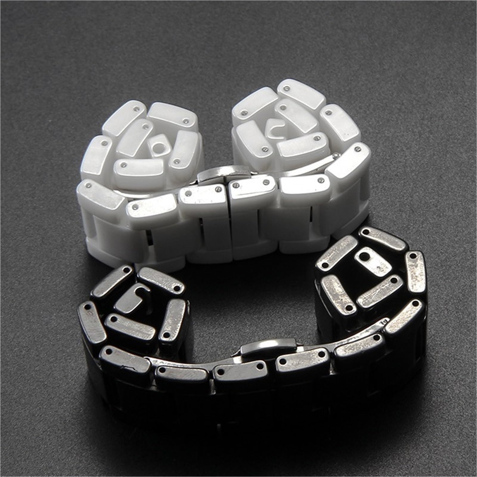 cinturino dell'orologio Cinturino for orologio da uomo in ceramica business 14 16 18 20 22 mm con fibbia pieghevole in acciaio inossidabile