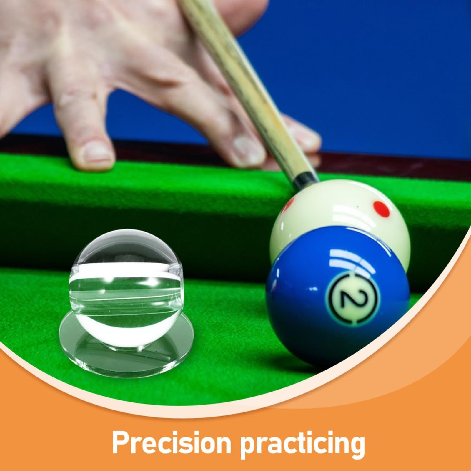 Pratica cue palla, allenatore angolo di biliardo, Esciser di canna da cue compatto, Strumento di accuratezza del di biliardo professionale, aiuti alla formazione, strumento di mira 'aiutante piscina p
