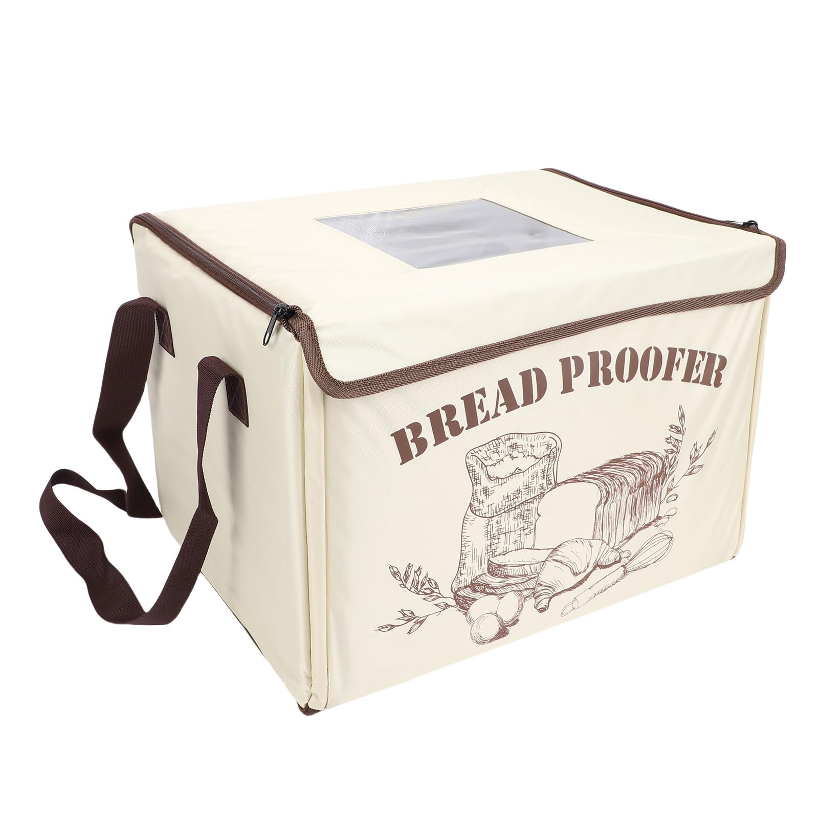 SIXRUN Scatola per la Lievitazione del Pane Lievitatore per Impasto con 3 Zone di Riscaldamento 50-113 ° F Timer 48 Ore Pieghevole 15,7x11,8x11,8 Pollici per Cuocere Pizza, Yogurt (Spina europea 220