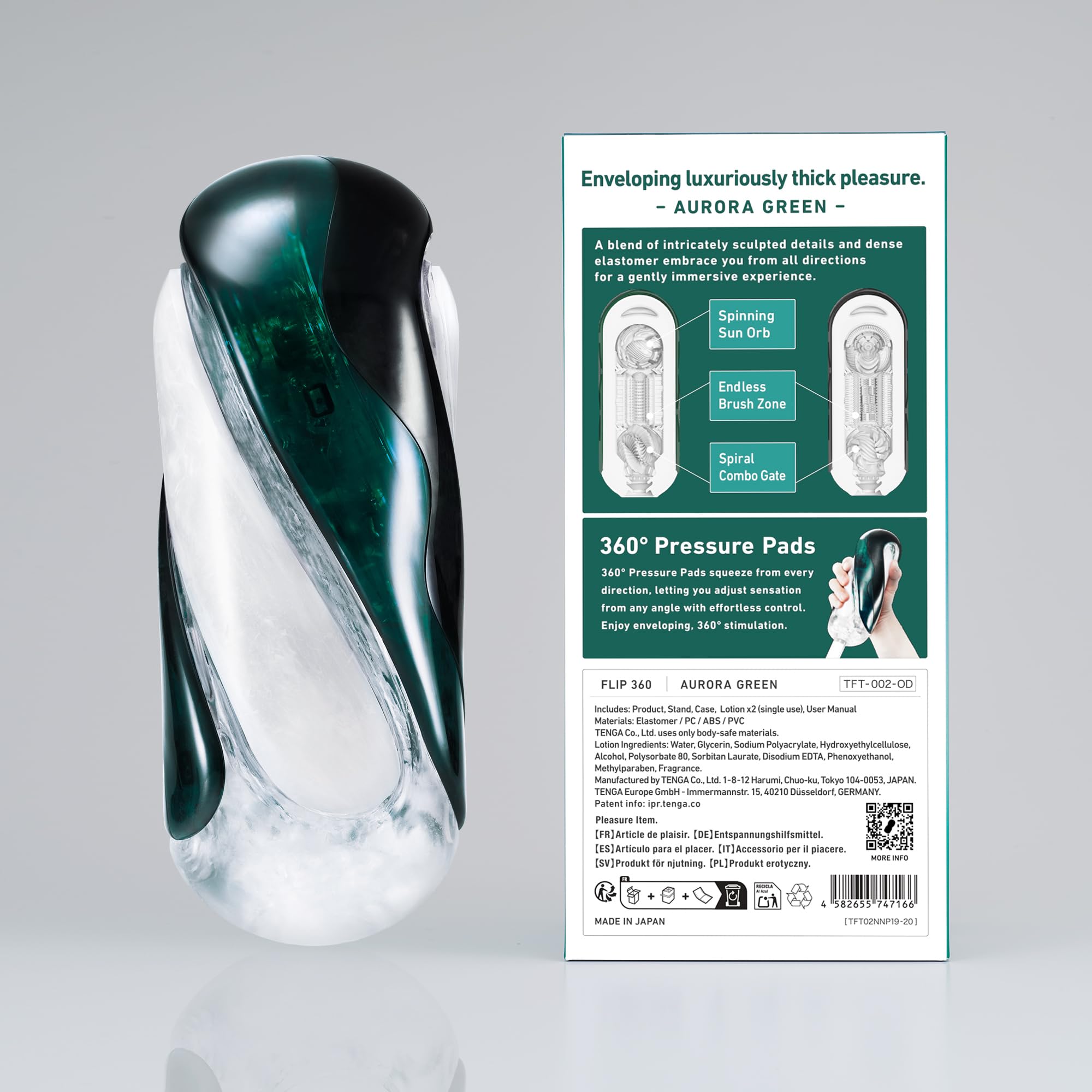 TENGA FLIP 360 AURORA GREEN