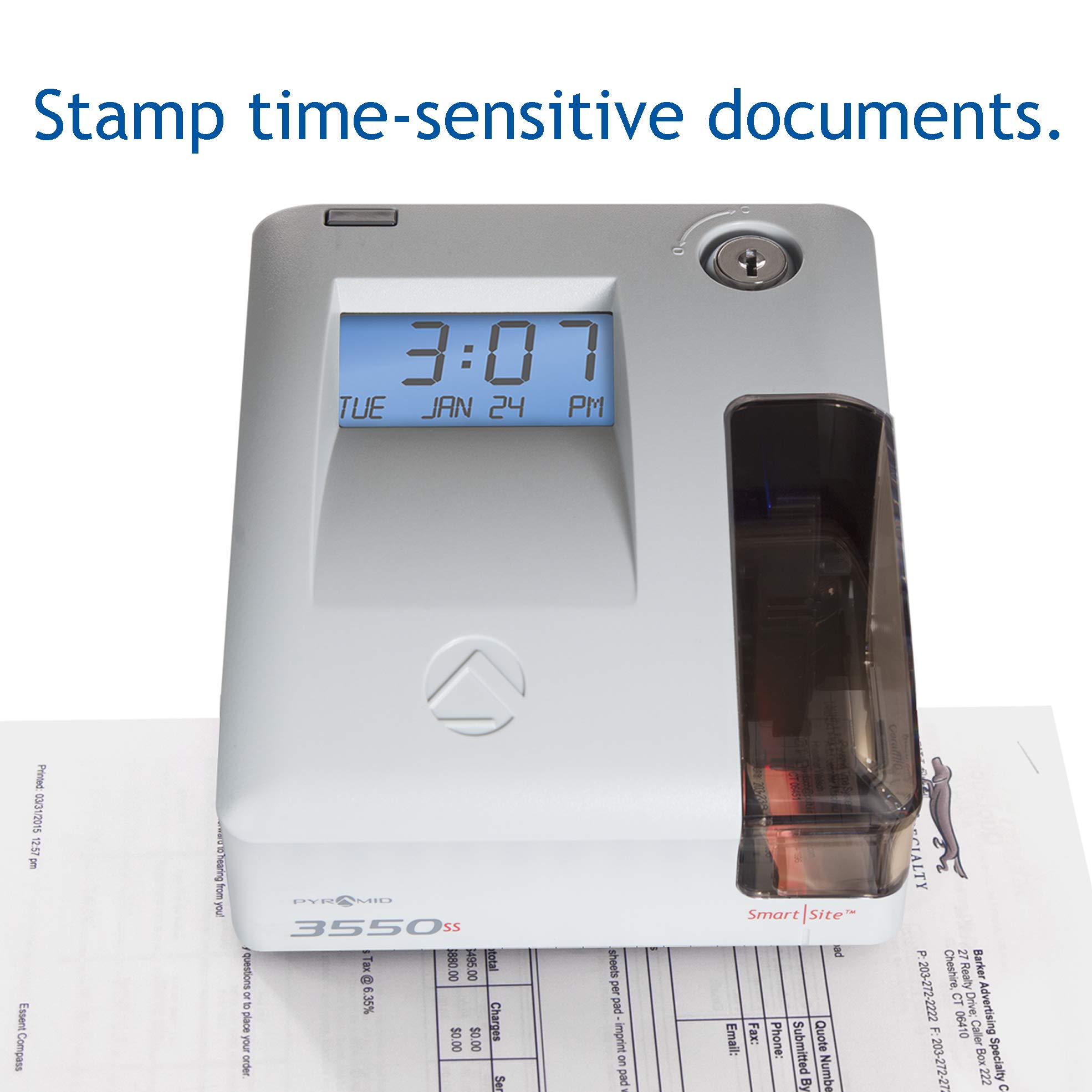 Pyramid Time Systems, Model 3550SS SmartSite Time Clock and Document