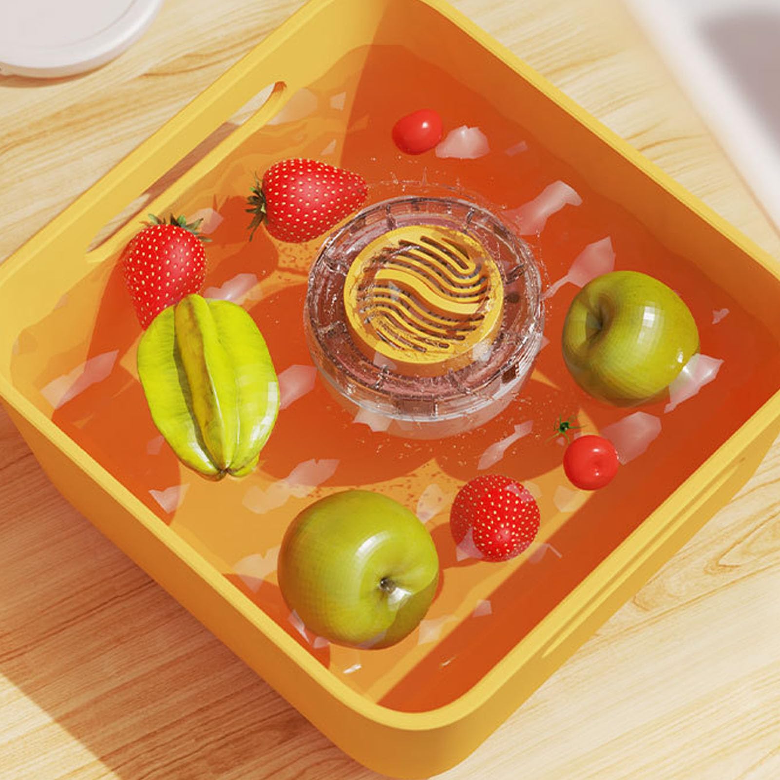 SUNGOOYUE Laveuse de Fruits et Légumes, Machine de Nettoyage sans Fil aux