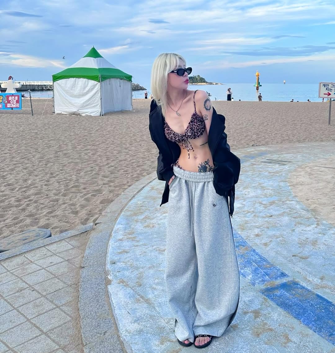 Aelfric Eden Herren Baggy Jogginghose Damen Inkjet Barrel Sweatpants Baumwolle Kordelzug Freizeithose Graue Sporthose mit Taschen