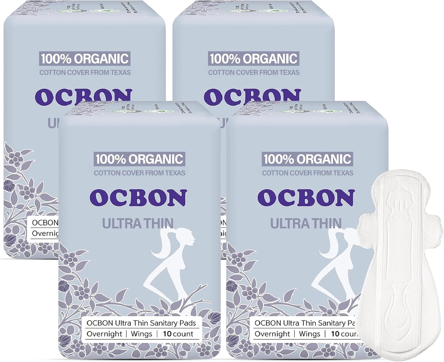 OCBON Unscented Ultra Thin Pads