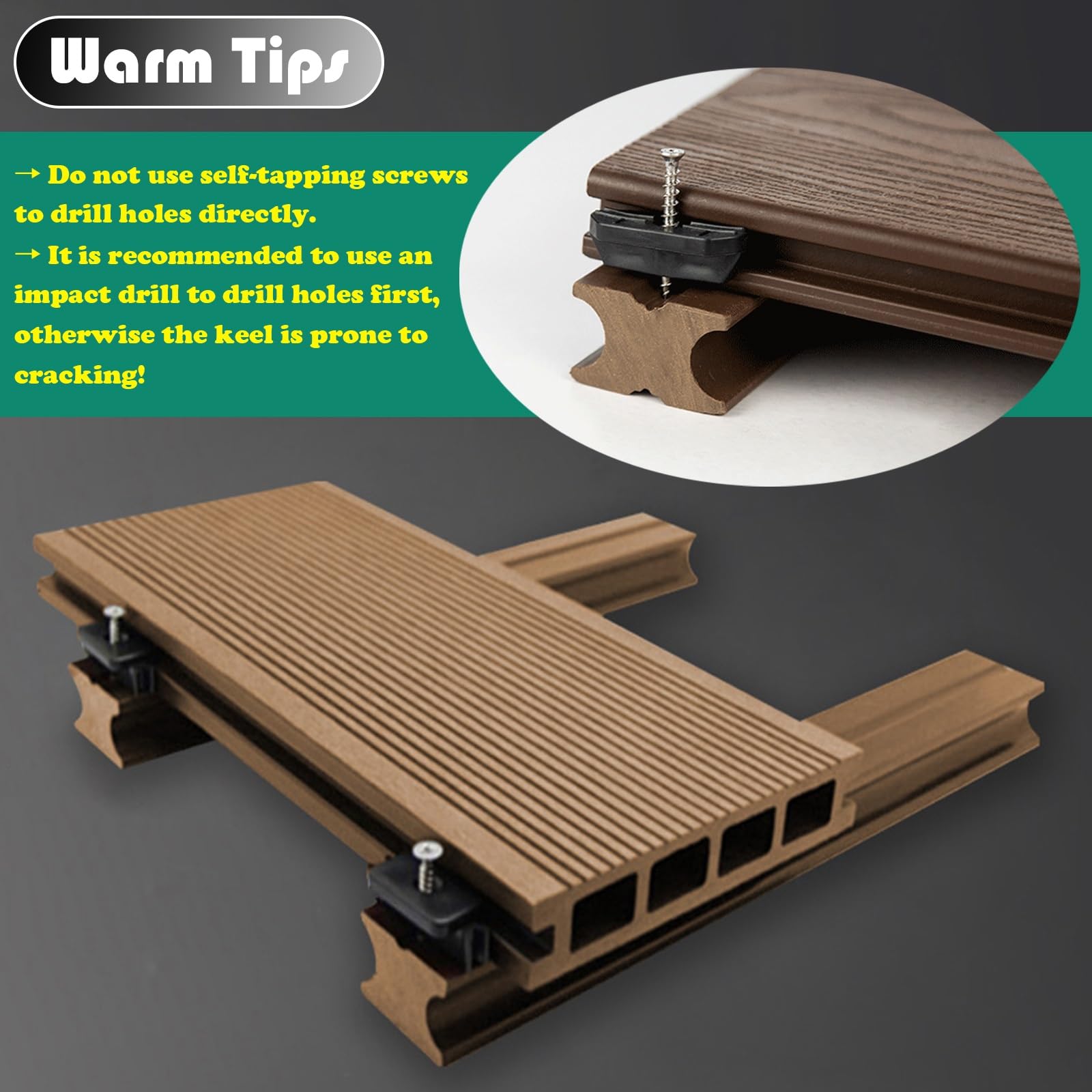 Amazon.com: LXLZYXSF Plastic-Wood Deck Tile, Porch Gazeboes