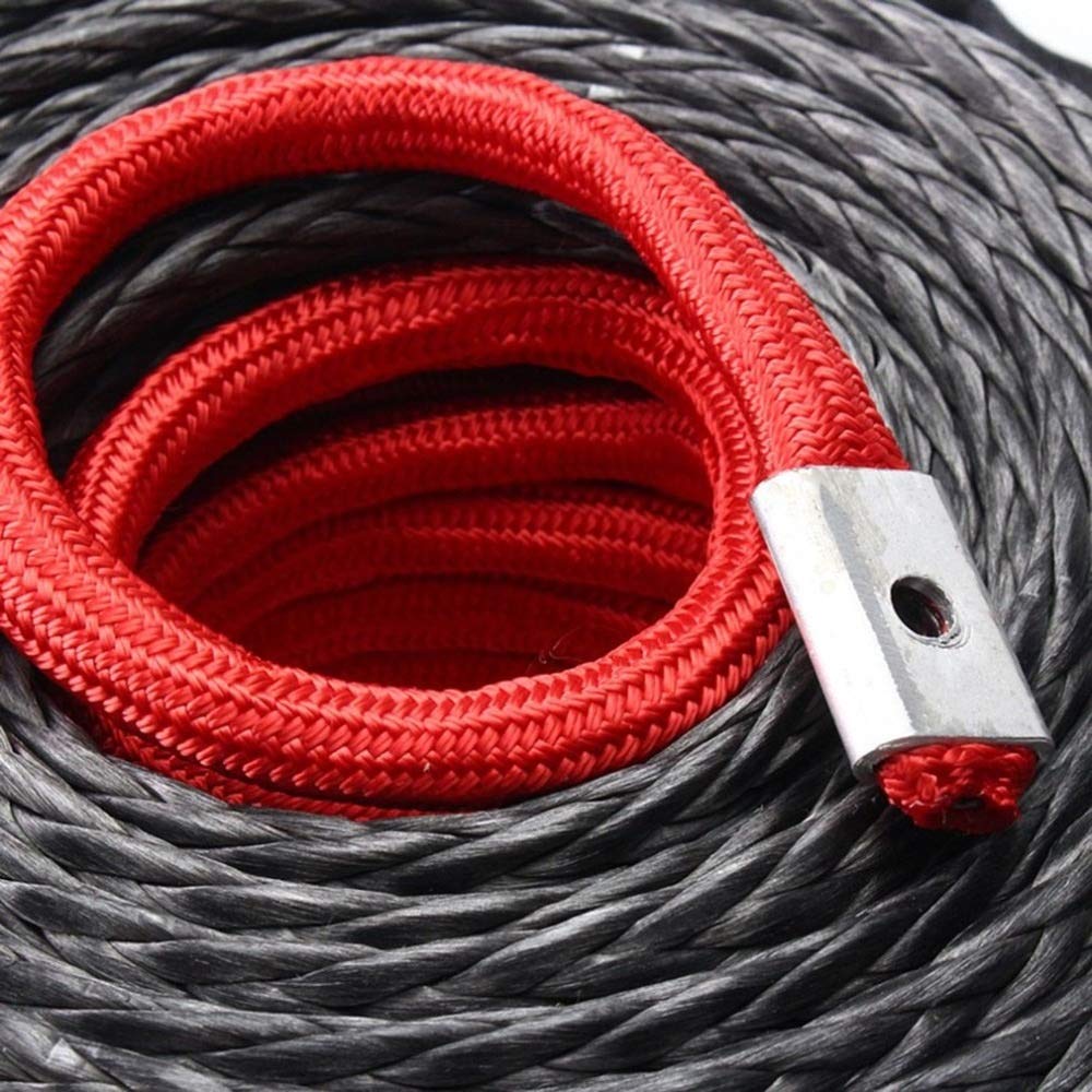 Cuerdas para Remolque 9.5mm * 28m Torno de Cable 20500LBs Todo Terreno Gancho del vehículo