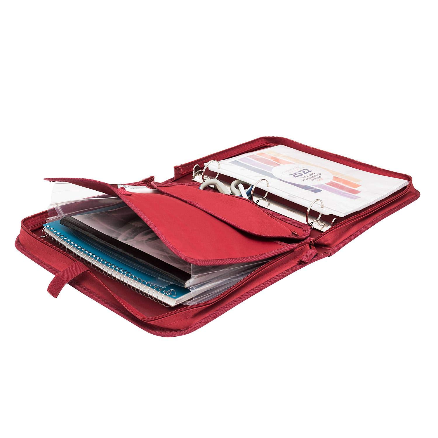 Amazon.com : Travelway 3 Ring 1.5 inch Binder with Zipper