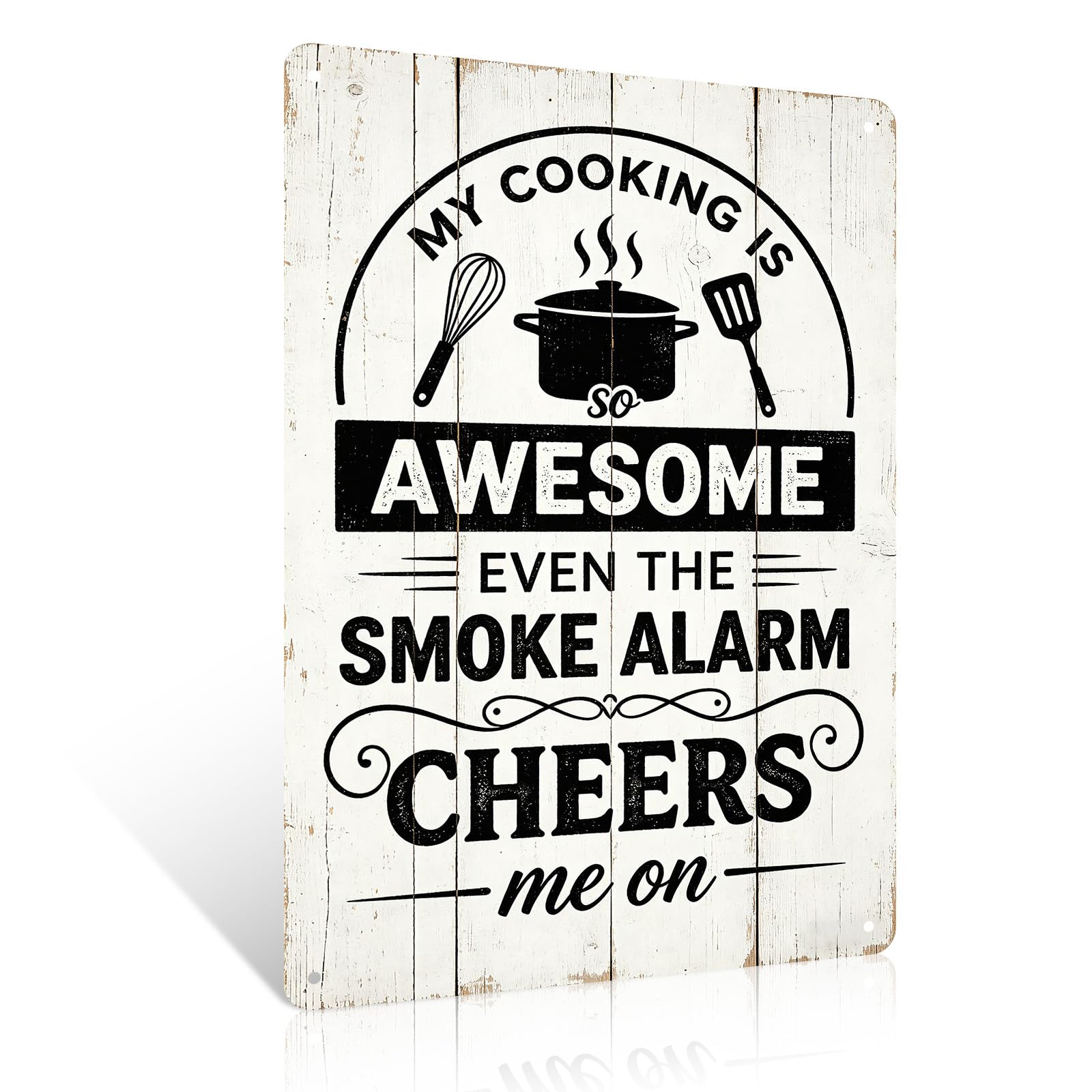 Ulord Funny Kitchen Quote My Kitchen Rules Funny Metal Signs 8X12 Inches Quote Kitchen Wall Art