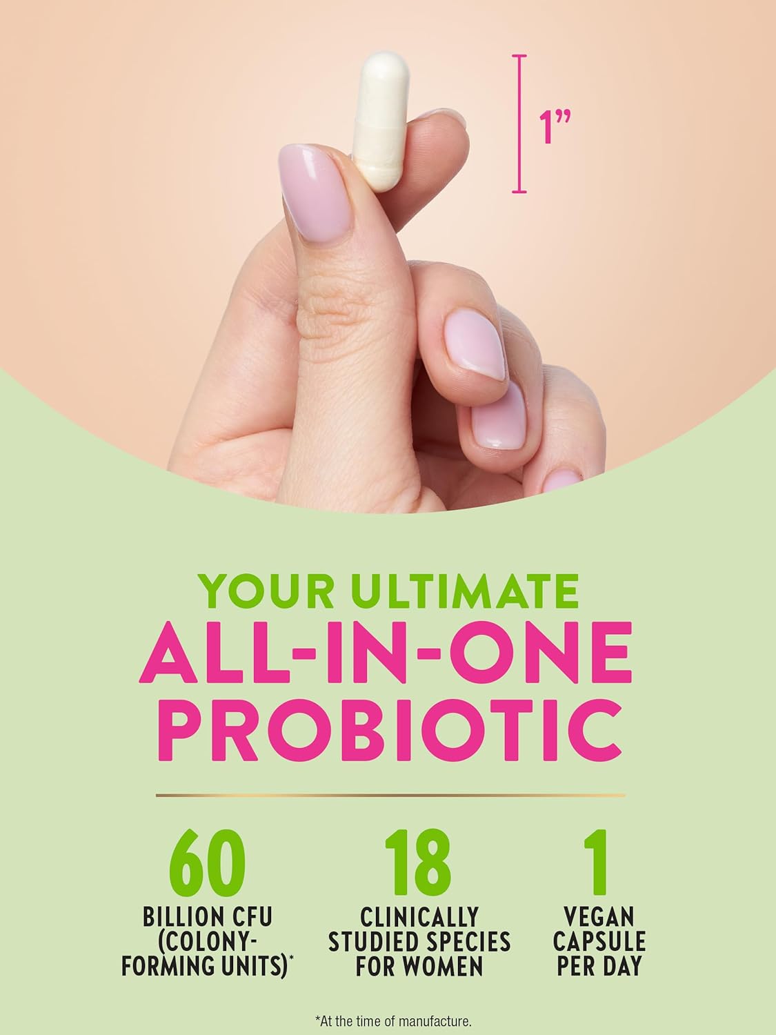 Raw Flora Women's Probiotics | Dr. Formulated 60 Billion CFU + Prebiotics | Digestive, Vaginal & Urinary Support | 33 Vegan Capsules with Cranberry & D-Mannose | Shelf Stable