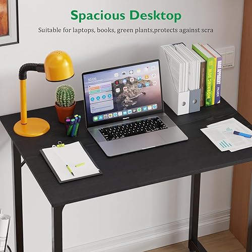 Miniatura 5 de PayLessHere Juego de escritorio y silla de oficina en casa de 32 pulgadas, escritorio para computadora de 32 pulgadas con silla de oficina