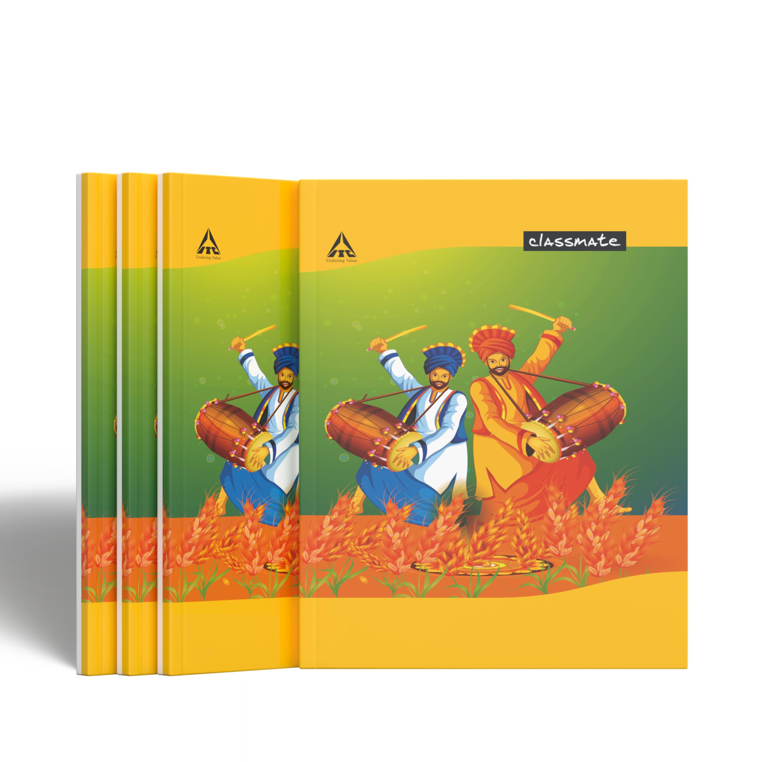 Classmate Longbook - Single Line, 344 Pages, 297mm x 210mm, Pack of 4