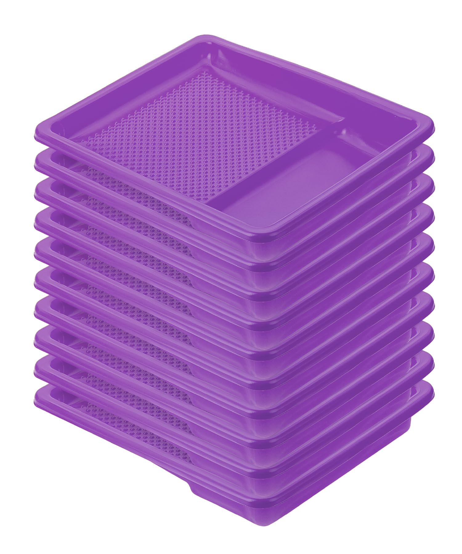 Bates- Paint Tray Liner, 9 Inch, 10 pcs, Purple Paint Pans Trays, Paint Roller Tray, Roller Tray Liners