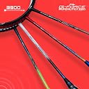 Li-Ning Li-Ning G-Force 3900 II Superlite Strung Badminton Racket with Full Cover | 5U | Maximum Tension ≤ 30 Lbs (DK Grey/Red) gallery image