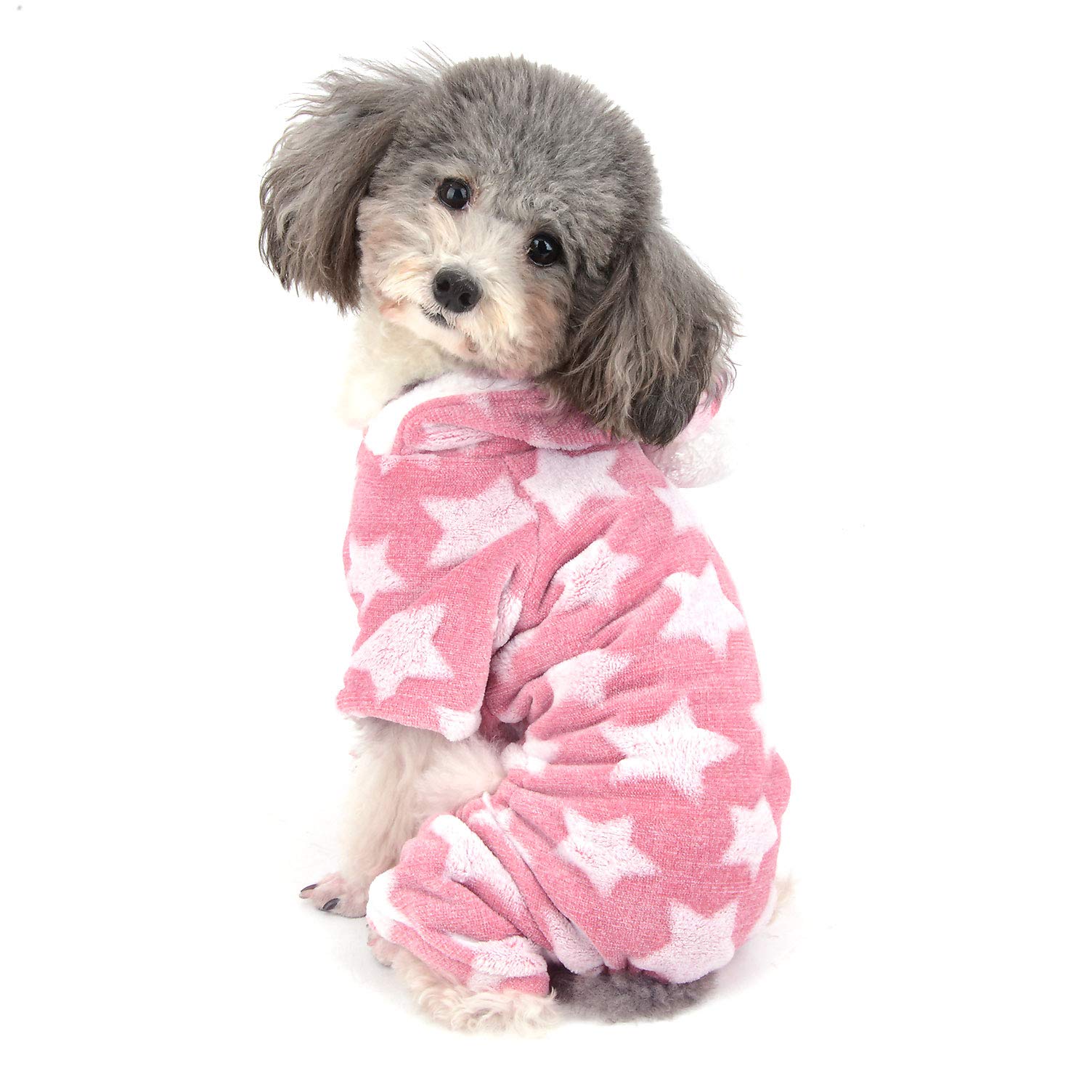 Weihnachts-Pyjama Für Hunde – Weicher Baumwoll-Overall Mit Streifen, Dehnbar, Bauchfrei (für Chihuahua & Kleine Rassen)