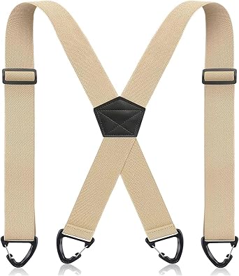 Hidden Suspenders for Men,Under Clothes with Snap Loop, 1.5" Wide