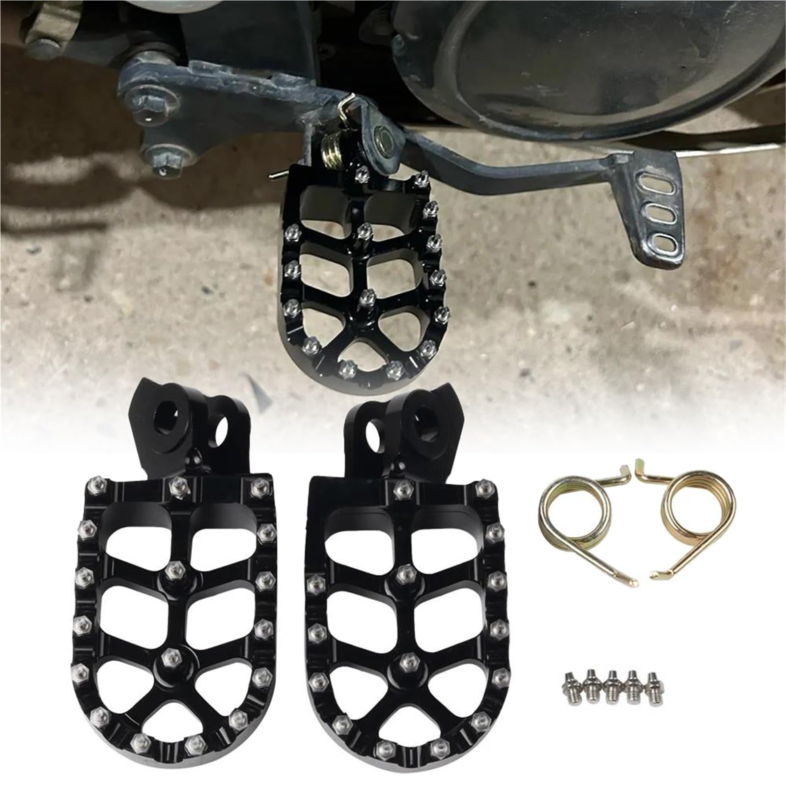 Repose-pieds pour Yamaha Tenere 660 anti-glisse pour bottes moto
