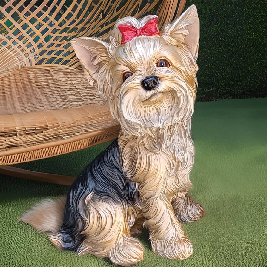 ハンドメイド 木彫り 手彫り ヨークシャーテリア 一点物 インテリア オブジェ ハンドメイド 木彫り 手彫り ヨークシャーテリア 一点物