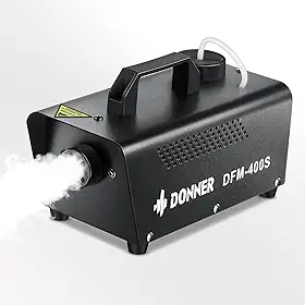 Donner Máquina de neblina para festa, máquina de fumaça com controle remoto com fio, máquina de fumaça de neblina DFM-400S 400W para palco, festival, Natal, Halloween, festas de Ação de Graças, show