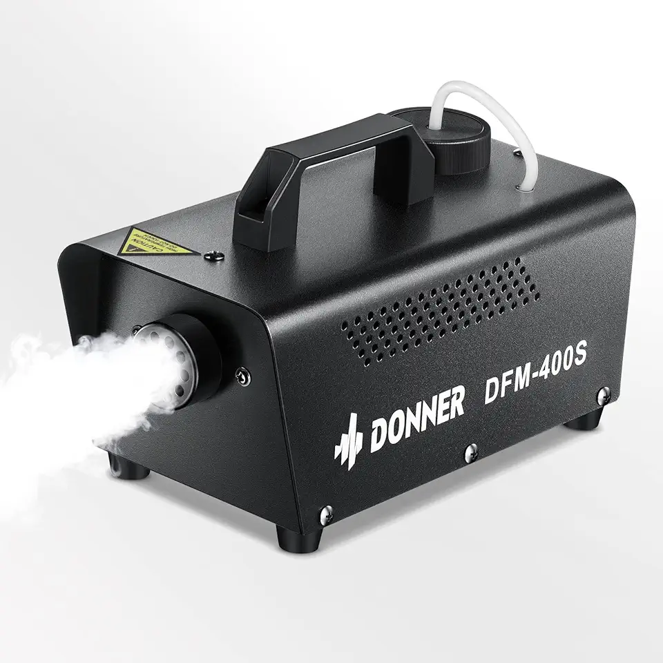 Donner Máquina de neblina para festa, máquina de fumaça com controle remoto com fio, máquina de fumaça de neblina DFM-400S 400W para palco, festival, Natal, Halloween, festas de Ação de Graças, show