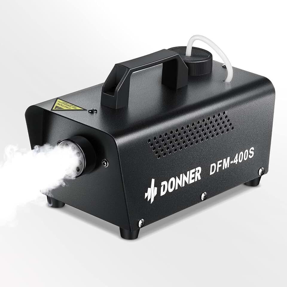 Donner Máquina de neblina para festa, máquina de fumaça com controle remoto com fio, máquina de fumaça de neblina DFM-400S 400W para palco, festival, Natal, Halloween, festas de Ação de Graças, show