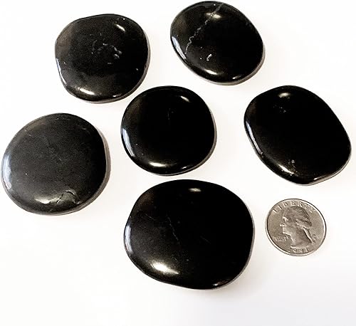 Miniatura 1 de Pachamama Essentials Shungite - Piedra curativa - Piedra curativa - Piedra curativa de cristal, 1 pieza de 1.0in - 1.5in
