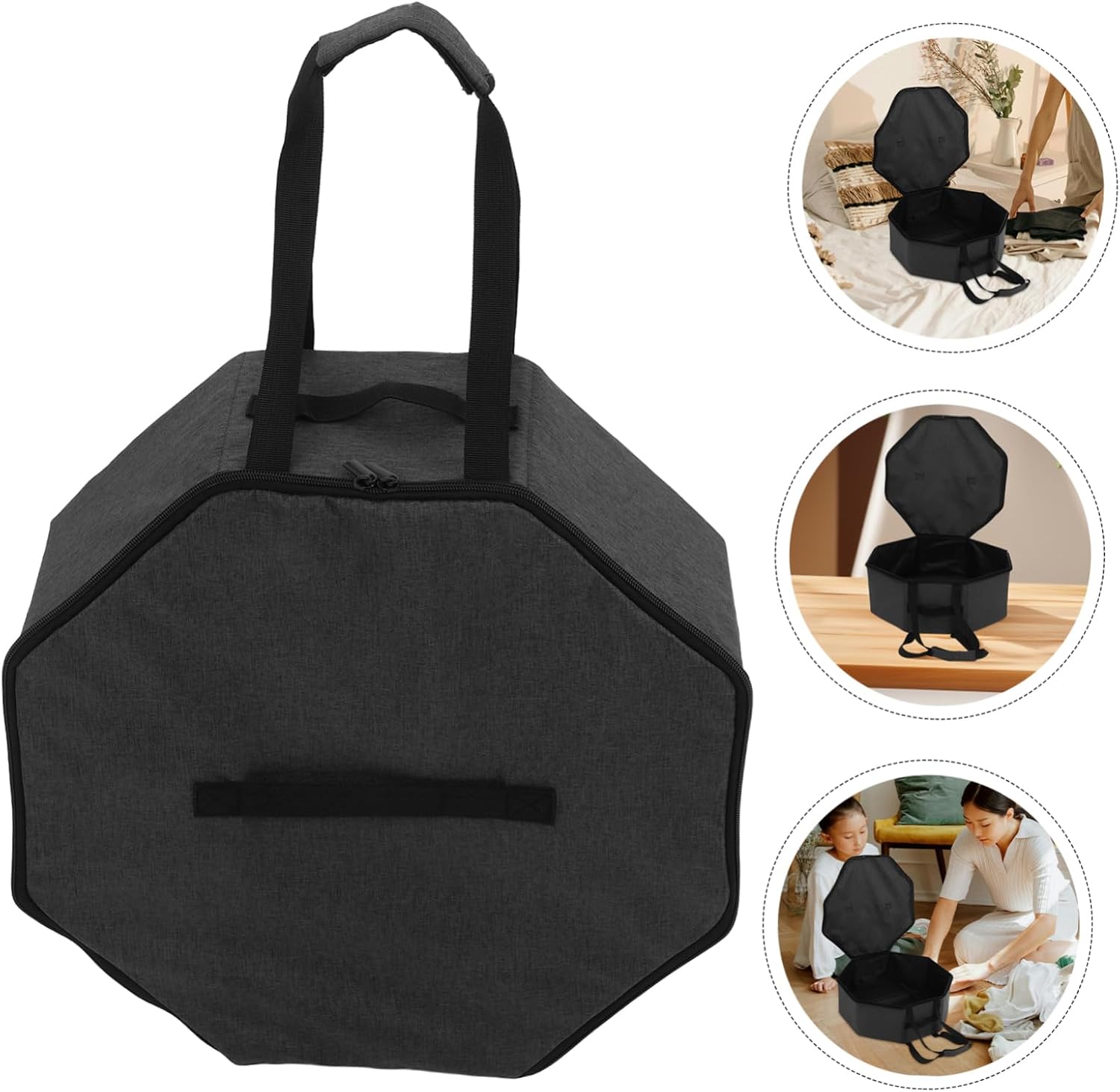 Ciieeo 1pc Unisex Hat Bag Storage for Cowboy Hats Portable Travel Organizer Baseball Cap Carrier Box Lightweight and Foldable Case for Travel